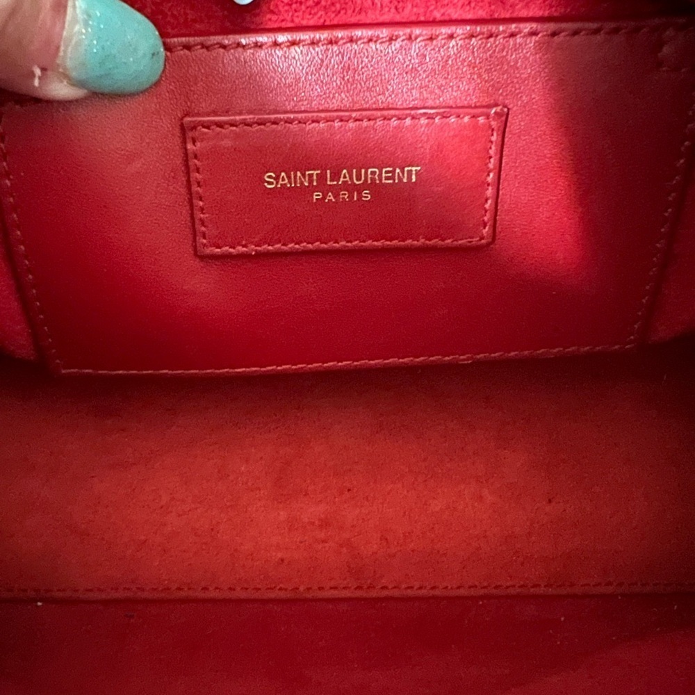 Yves St. Laurent Red Duffle Bag - Picture 13 of 13